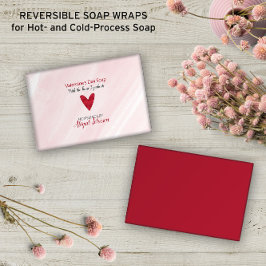 Vattenfärgning Alla hjärtans dag 💖 Rosa Soap Wrap