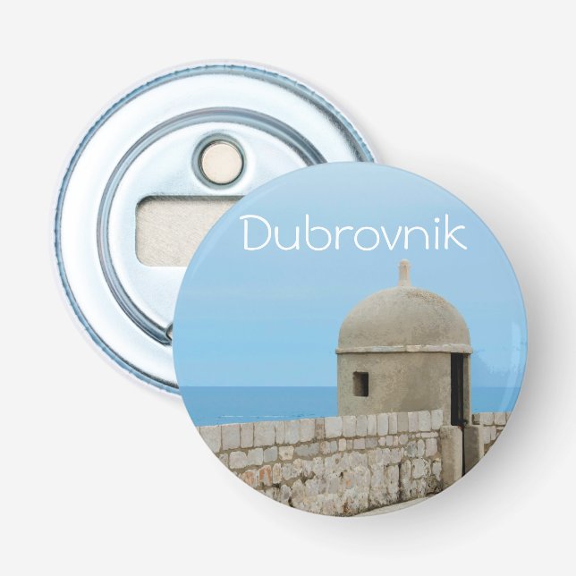 Vattenfärgning av Dubrovniks stadsmur Flasköppnare (Framsidan)