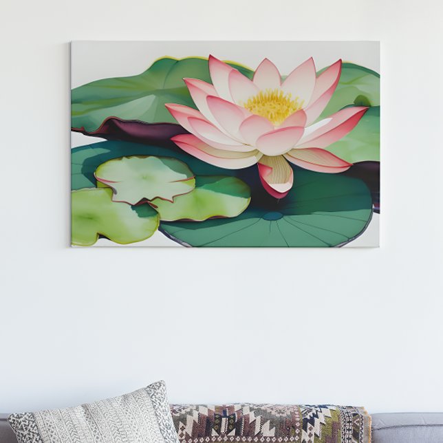 Vattenfärgning av en Lotus Flower Poster (Skapare uppladdad)