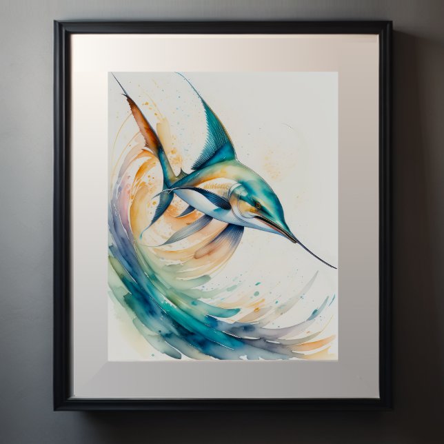 Vattenfärgning av Marlin Poster (Skapare uppladdad)