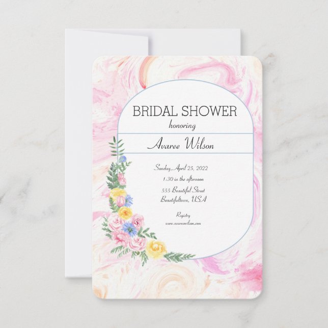 Vattenfärgning Dag och Blommigt Utandning (Framsida)