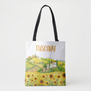 Vattenfärgning Färgning av solblommor i Toscana-It Tygkasse