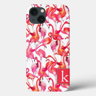 Vattenfärgning Flamingo i vattenfärger Lägg till