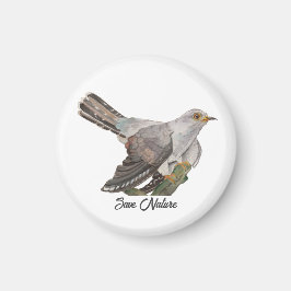 Vattenfärgning måla en kuckoo magnet