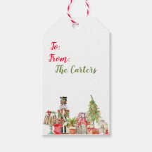 Vattenfärgning Nutcracker - Märkre för julgåva