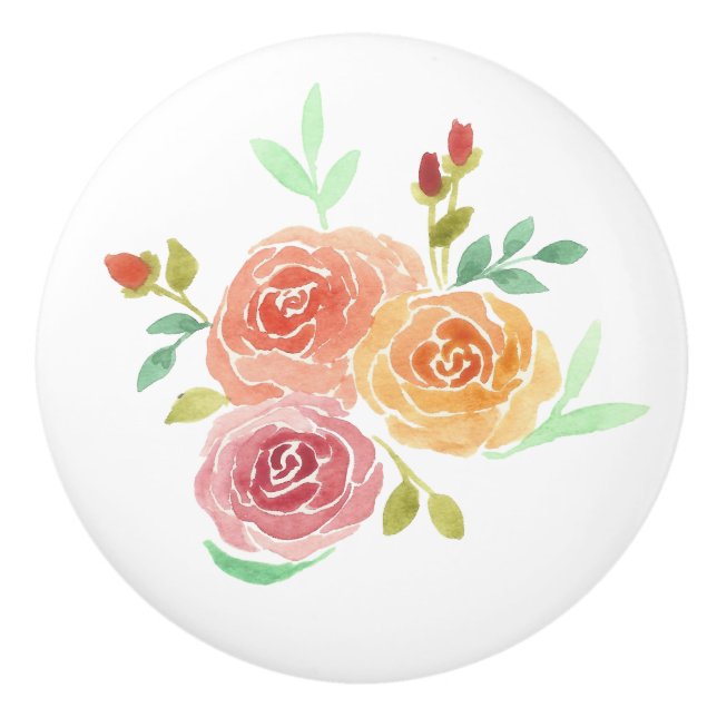 Vattenfärgning Ro Flowers Knopp (Framsidan)
