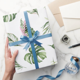 Vattenfärgning Tropical Lövs figurerar pappert Presentpapper