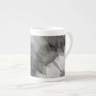 Vattenfärgning, vattenfall, natur 3 benporslin mugg