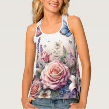 Vattenfärgningsblommor och havs- och sjöbottnar på