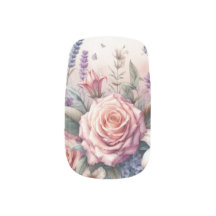 Vattenfärgningsblommor och havs- och sjöbottnar på