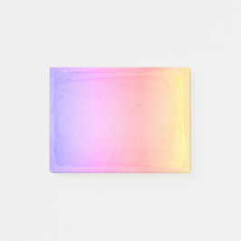 VattenfärgOmbre för pastell gult rosa purpurfärgat Post-it Block