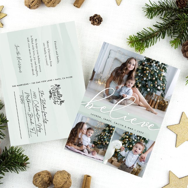 Vattenfärgönskemål l helgdagfotovykort helg vykort (Skapare uppladdad)