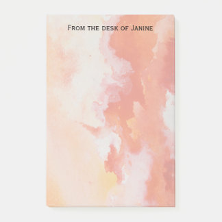 Vattenfärgorangemoln Post-it Block