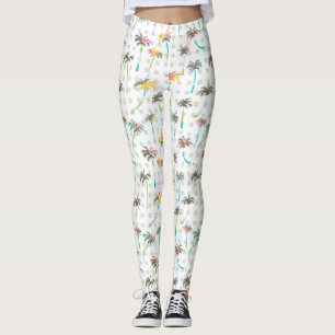 Vattenfärgpalmträd 2 leggings