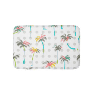 Vattenfärgpalmträd Badrumsmatta