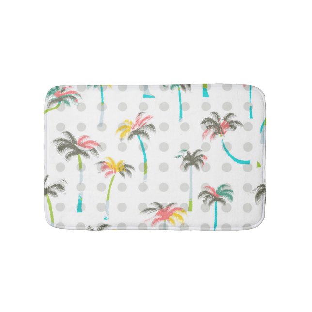 Vattenfärgpalmträd Badrumsmatta (Framsidan)