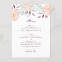 Vattenfärgpersikablomma. Botaniskt bröllop.