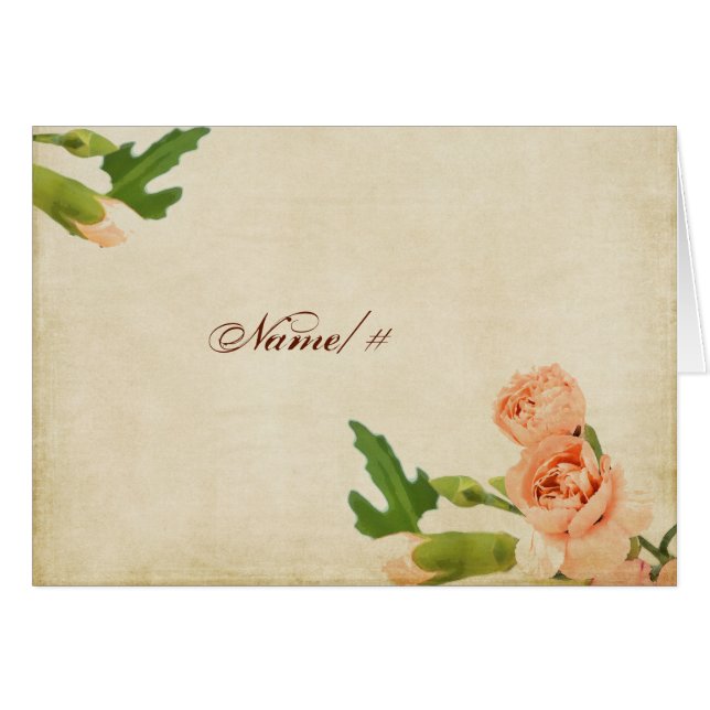 Vattenfärgpersikanejlikan tränga någon OBS kort (Framsidan Horizontal)