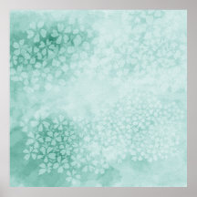 VattenfärgPrimroses in Emerald Grönt | 1x1-förhåll