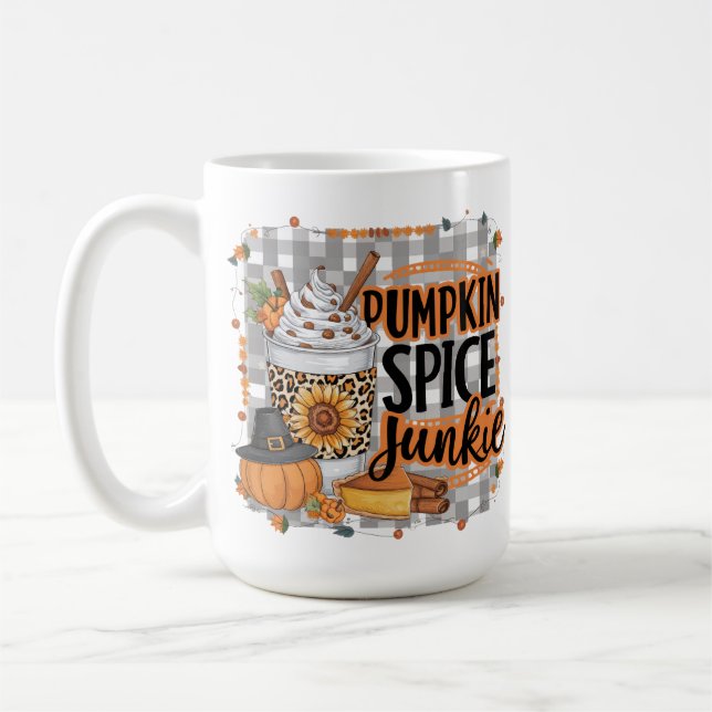 VATTENFÄRGPUMPKIN SPICE-BEVERAGE & PAJ KAFFEMUGG (Vänster)
