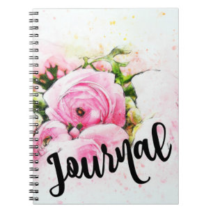 Vattenfärgrojournal Anteckningsbok Med Spiral