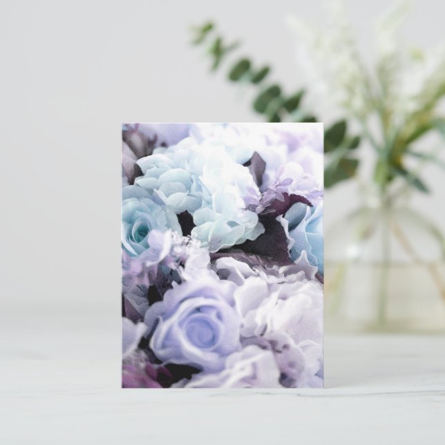 Vattenfärgrosor 26 vykort (Stående Fram)