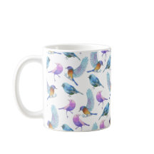 VattenfärgSafari: Fåglar (skräddarsy BG-färg!),