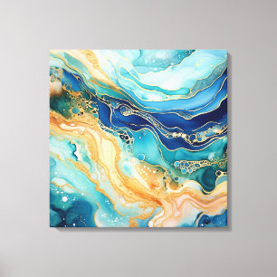Vattenfärgsagate Canvas Art