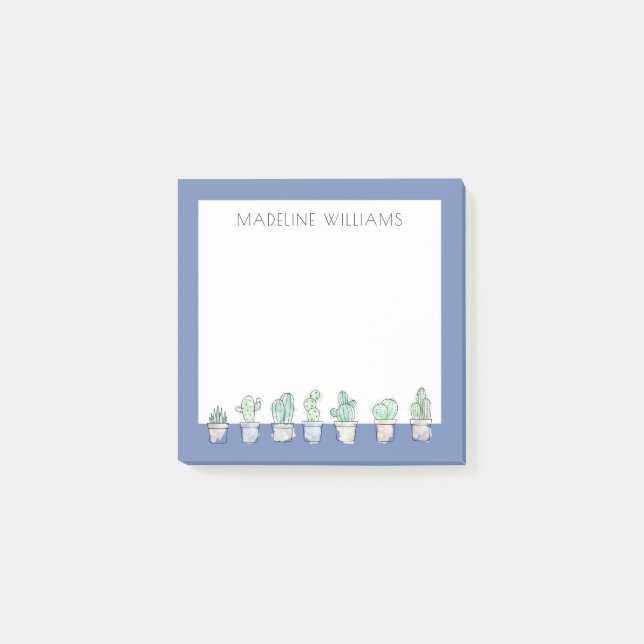 Vattenfärgsaktualitet allt på en rad post-it block (Framsida)