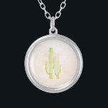 Vattenfärgsaktualitet Simple Southwest Design Silverpläterat Halsband<br><div class="desc">Vattenfärgsaktualitet Simple Southwest Design</div>