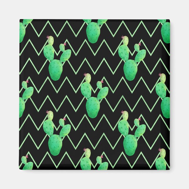 Vattenfärgsaktus Magnet (Framsidan)