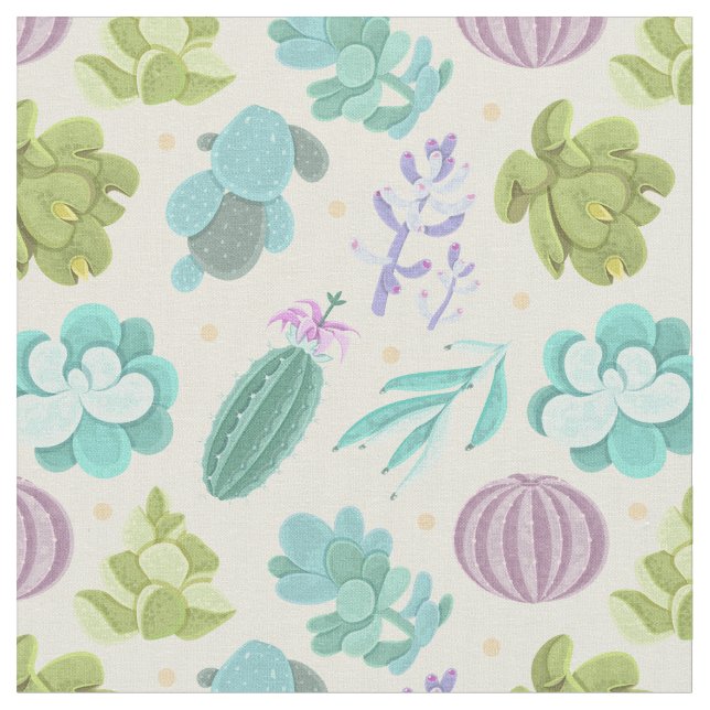 Vattenfärgsaktus Tyg (Närbild)