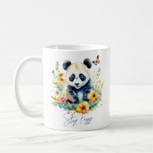 Vattenfärgsanda, håll dig fuzzy kaffemugg