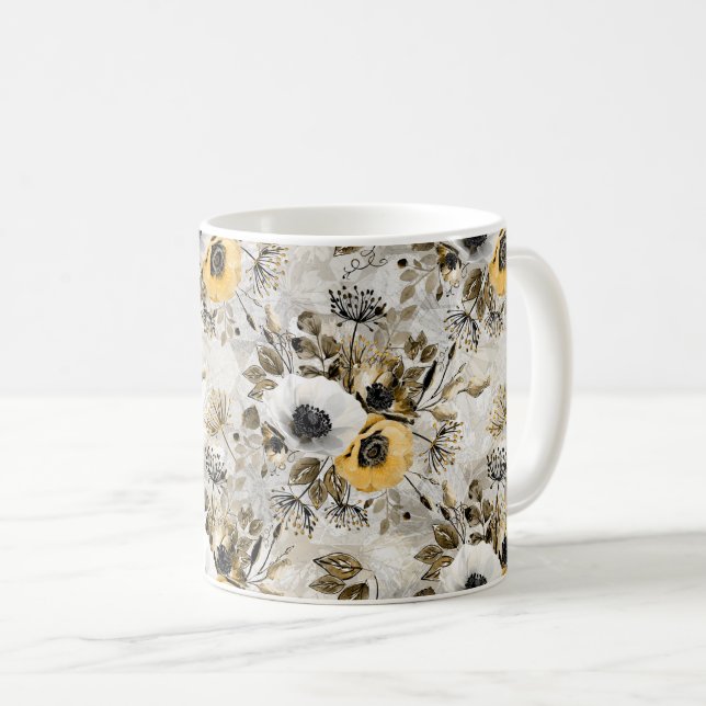 Vattenfärgsanemoner. Mugg (Framsida höger)
