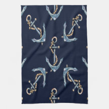 Vattenfärgsankare - marint blått