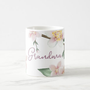 Vattenfärgsäpple-Blommar Grandma Kaffemugg