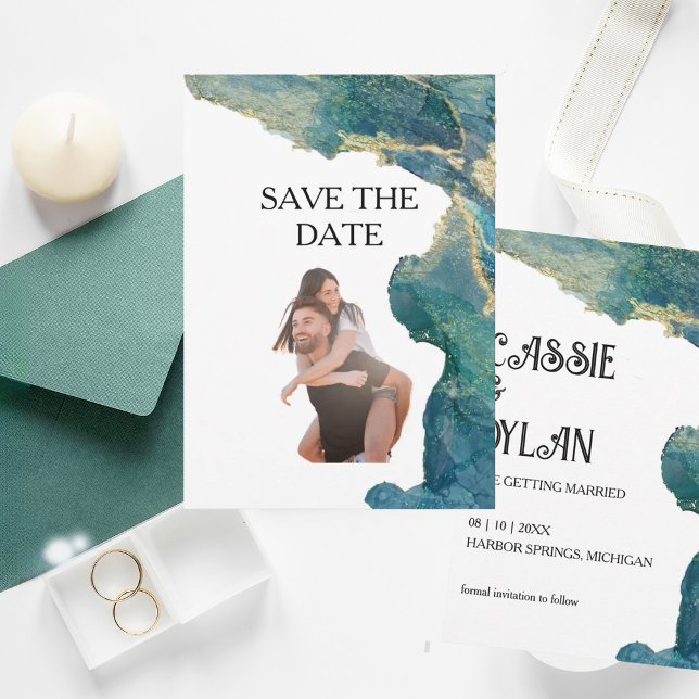 VattenfärgsAqua Spara datumkortet Datumet (Skapare uppladdad)