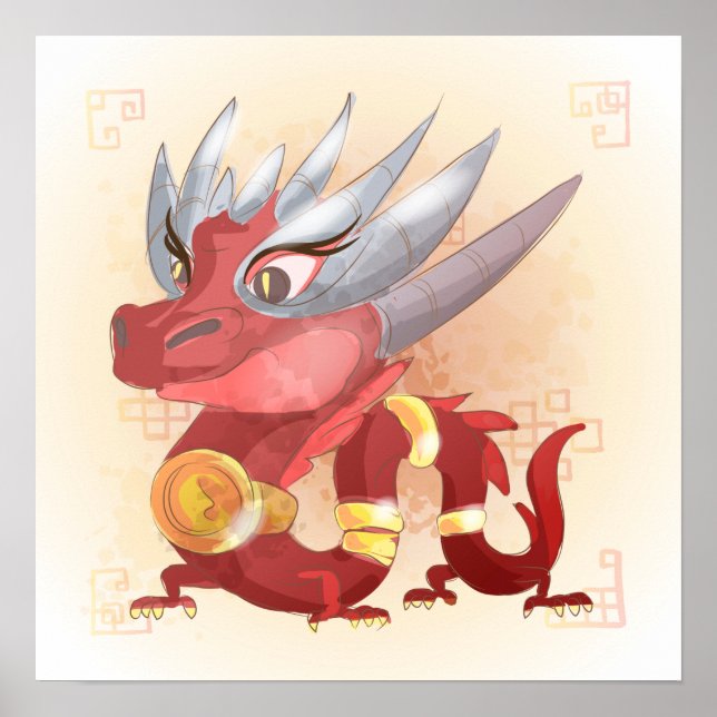 Vattenfärgsår för draken, Samurai Poster (Framsidan)