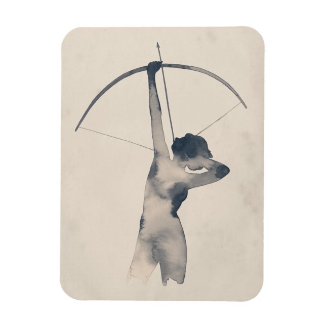 Vattenfärgsarkölös Magnet (Vertikal)