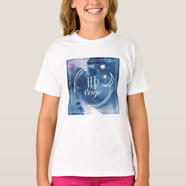 Vattenfärgsastrologi - Våg T Shirt (Framsida)