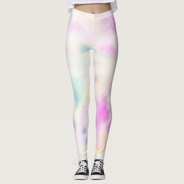 Vattenfärgsavdrag Leggings (Framsida)