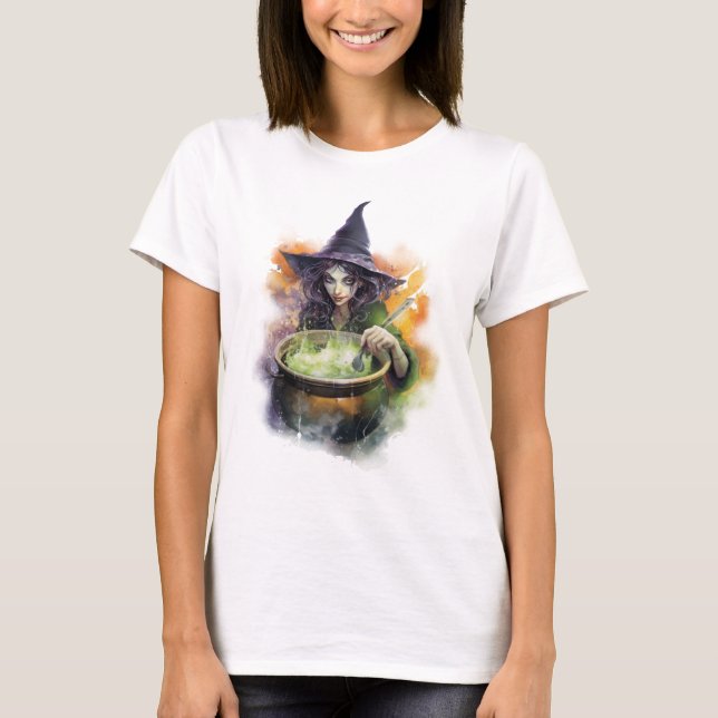 Vattenfärgsavfall T Shirt (Framsida)