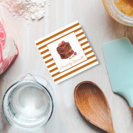 Vattenfärgsbakerisötsaker Fyrkantigt Visitkort
