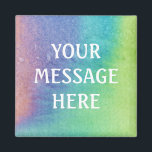 Vattenfärgsbakgrund - Anpassa din egen Magnet<br><div class="desc">Lägg till meddelandet,  spara datumet</div>