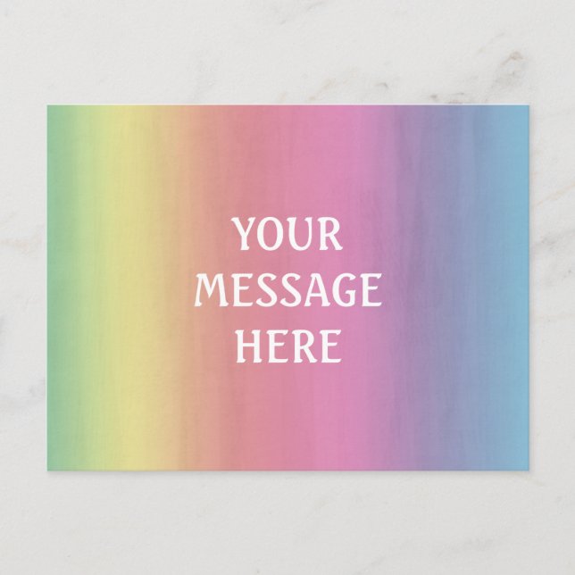 Vattenfärgsbakgrund - Anpassa din egen Vykort (Framsida)