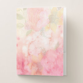 Vattenfärgsbakgrund för Blommigt Rosa 