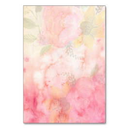 Vattenfärgsbakgrund för Blommigt Rosa  Bordsnummer