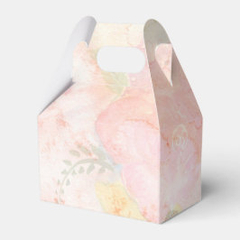 Vattenfärgsbakgrund för Blommigt Rosa  Presentaskar