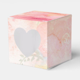 Vattenfärgsbakgrund för Blommigt Rosa  Presentaskar