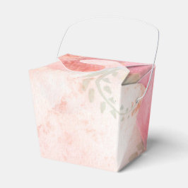 Vattenfärgsbakgrund för Blommigt Rosa  Presentaskar